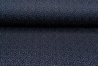 Strickstoff Jacquard little dots dunkelblau-hellgrau