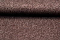 Strickstoff Jacquard retro twill braun