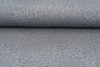 Strickstoff Jacquard little dropps grau
