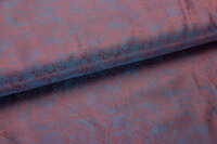 Futterstoff Jacquard small Paisley VO93 dunkelrot-kobalt