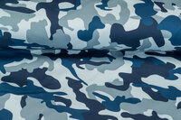 Knitted Camouflage Denim blau-grau