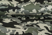 Knitted Camouflage Denim grau-grün