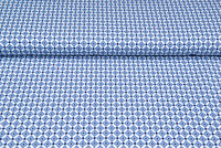 Baumwolljersey bedruckt geo dots denim