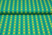 Baumwolljersey bedruckt diamonds grasgr&uuml;n