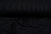 grob gestricktes Waffelpiqu&eacute; schwarz