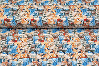 Baumwolljersey digital bedruckt colorful teddy bears