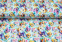 Baumwolljersey digital bedruckt colorful bambi