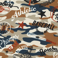 Alpenfleece bedruckt baseball camo braun-blau