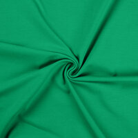 Baumwolljersey grasgr&uuml;n