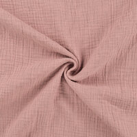 Baumwoll Musselin melange altrosa