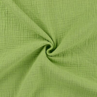 Baumwoll Musselin melange lime gr&uuml;n