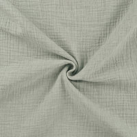 Baumwoll Musselin melange mint