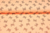 French terry bedruckt game controller neon orange