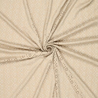 Embroidery Bestickter Baumwoll creme
