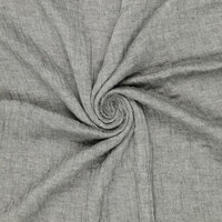 Baumwoll Musselin melange chambray anthrazit