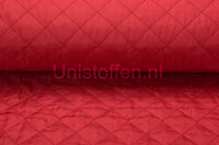 Steppstoff wattiert,rot