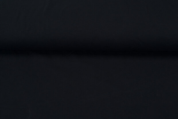 Baumwolljersey Meliert Black Yarn dunkelblau