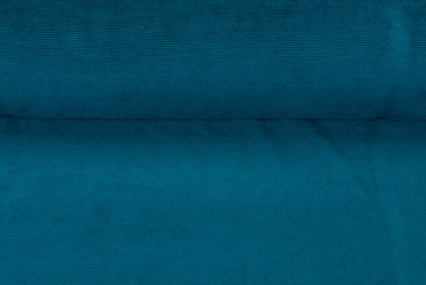 Feincord Jersey petrol