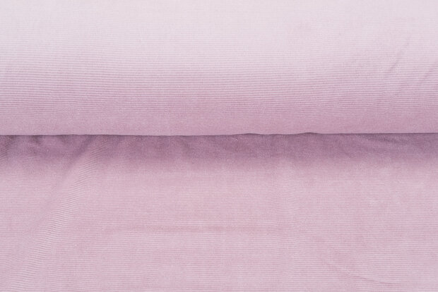 Feincord Jersey pastell altrosa