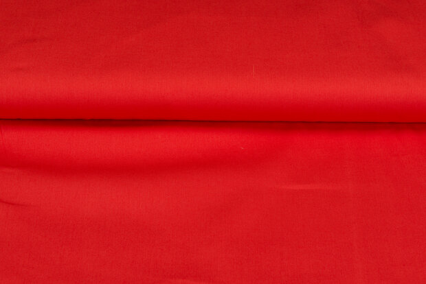 Baumwolle Popeline uni rot