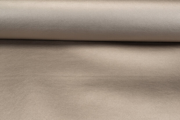 Lederimitat metallic sand-bronze