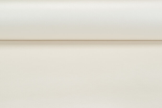 Lederimitat metallic ecru