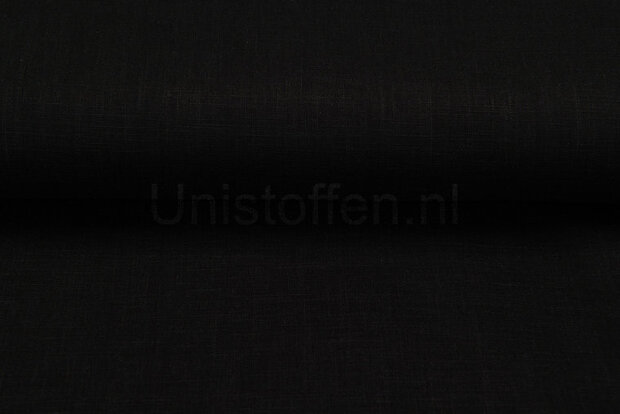 Viskose Leinen schwarz
