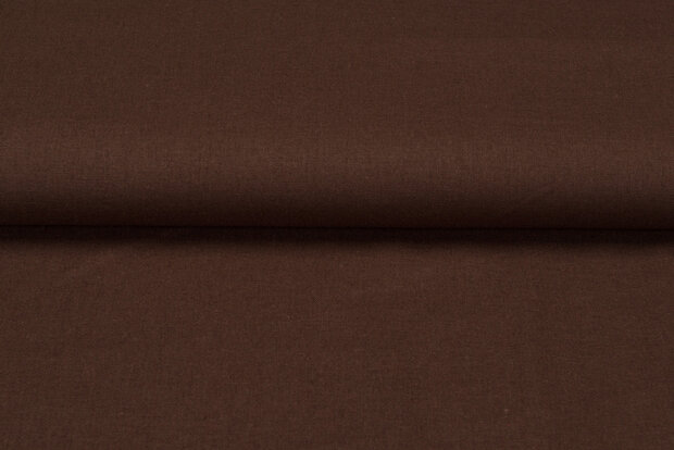 Viskose Leinen dunkelbraun