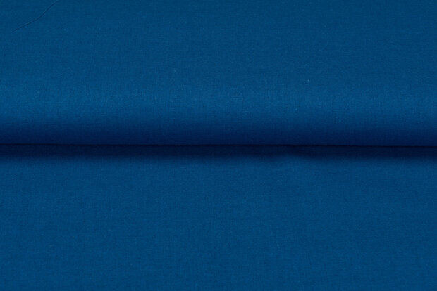 Viskose Leinen kobaltblau