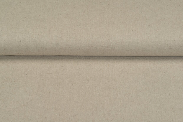 Baumwoll Leinen dunkelsand