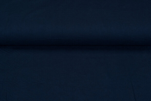 Baumwoll Leinen jeansblau