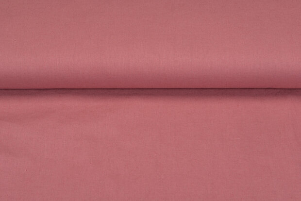 Baumwoll Leinen altrosa