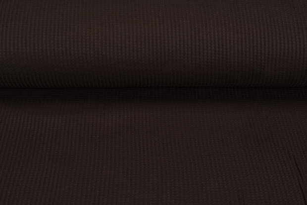 Waffelstrick Jersey braun