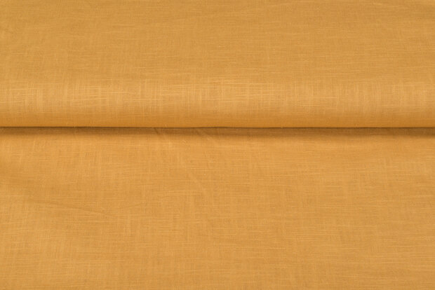 Leinen ockergelb