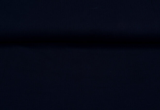 Baumwoll Musselin uni dunkelblau