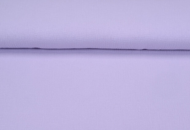 Baumwoll Musselin uni hell flieder