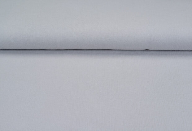Baumwoll Musselin uni hellgrau