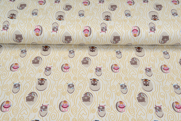 Baumwolljersey bedruckt little indian sand