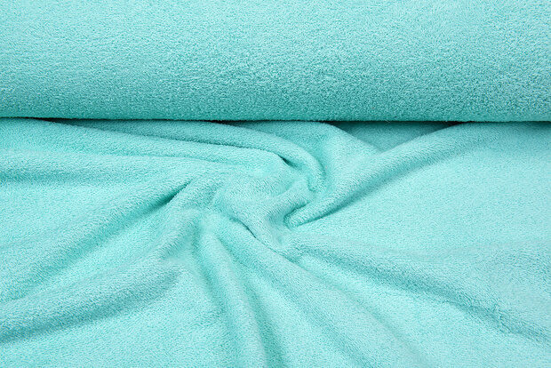 Frottee stoff hellmint