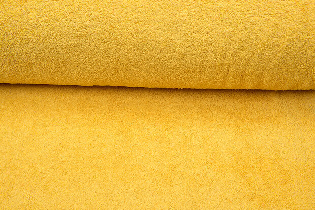 Frottee stoff gelb