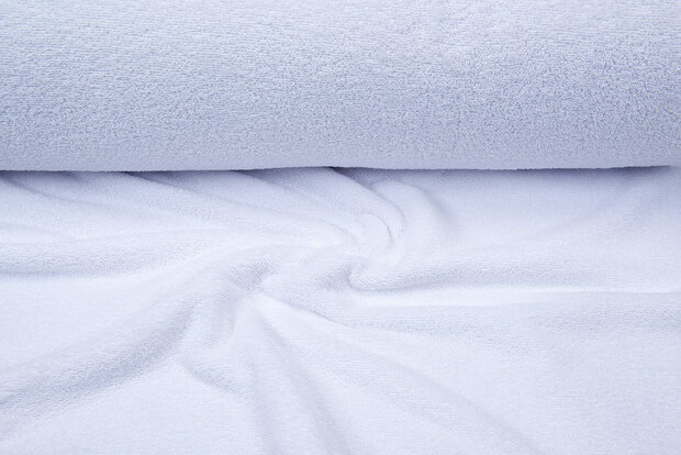 Frottee stoff weiss