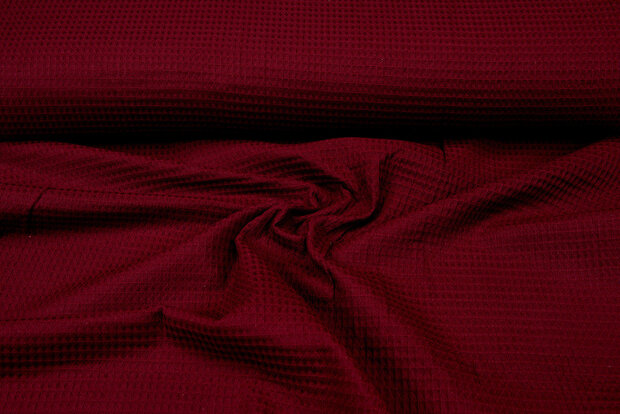 Waffeltuch fein dunkelrot