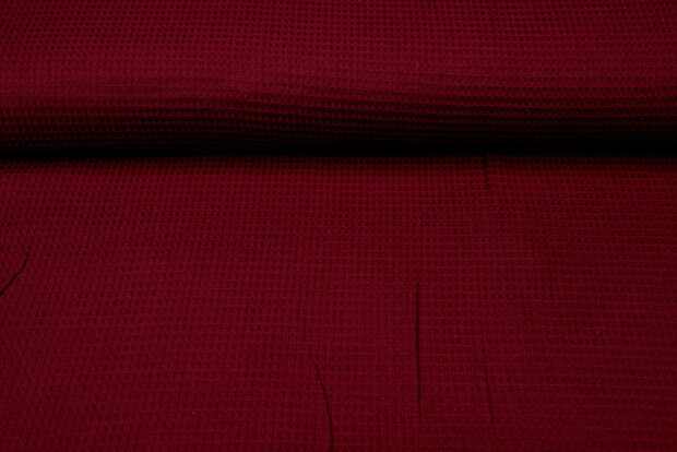 Waffeltuch fein dunkelrot