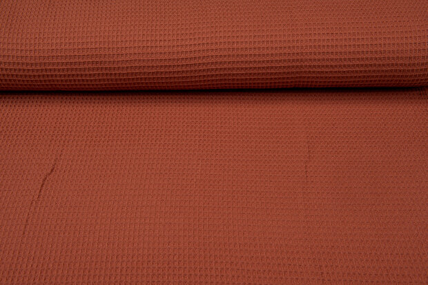 Waffeltuch fein rost rot