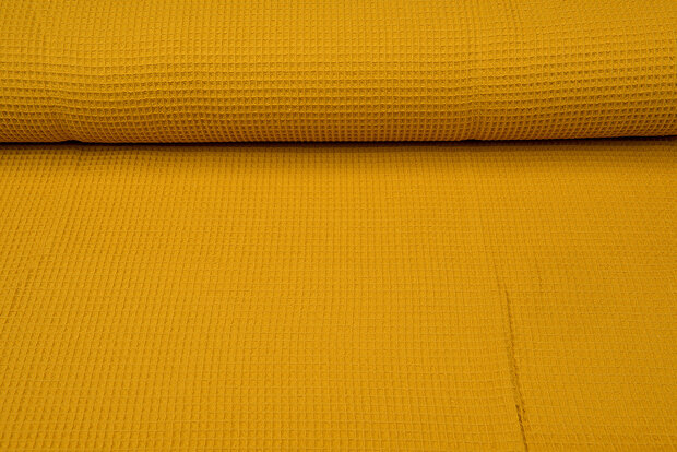 Waffeltuch fein ockergelb