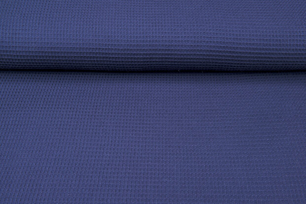 Waffeltuch fein dunkelblau-lila