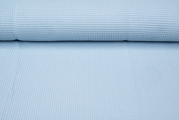 Waffeltuch fein hellblau
