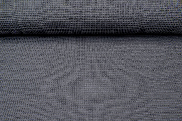 Waffeltuch fein dunkelgrau