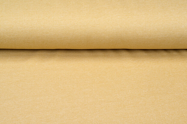 Sweat / French Terry melange pastellgelb