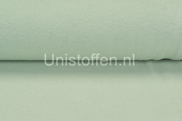 Baumwolle Fleece hellgr&uuml;n